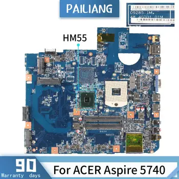 09285-1 M İçin ACER Aspire 5740 Laptop anakart Çekirdek HM55 MBPM60100 DDR3 Dizüstü anakart
