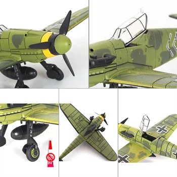 1 Adet Monte avcı Modeli Oyuncaklar Yapı Aracı Setleri Uçak Diecast 1/48 Ölçekli Savaş II Spitfire Çocuk için Hediye