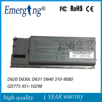 11.1 V için Orijinal Yeni Laptop Batarya Dell D620 D630 M2300 PC764 NT379 TC030