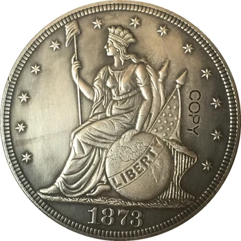 1873 Amerika Birleşik Devletleri $1 Dolar paraları KOPYA Tipi 2