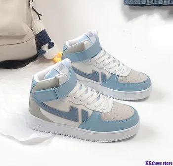 2021 sıcak satış marka Yeni Kadın yürüyüş ayakkabısı Eğitim Ayakkabı mavi Renk Kızlar Eğlence Rahat yüksek kaliteli ayakkabılar