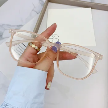 2022 Fotokromik Gözlük Kadın Erkek Vintage Degrade kare çerçeve Anti Yorgunluk Bilgisayar Gözlük Anti mavi ışık gözlük
