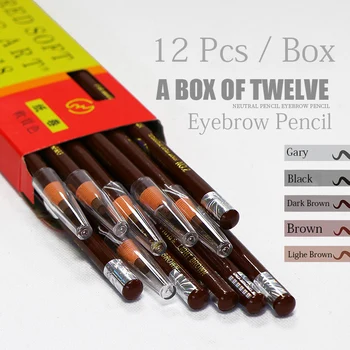 24 adet Kalıcı Makyaj Göz kaş kalemi Microblading dövme kalemi Su Geçirmez Konumlandırma Doğal Dudak Kaş Mum Boya Artırıcı Aracı