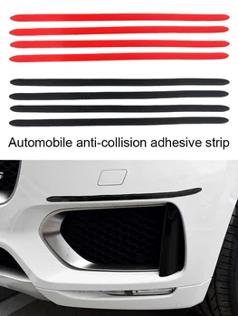 4 ADET 40X1. 3CM Araba Kapı Kenar Koruma Kauçuk Otomatik Tampon Koruyucu Güvenlik Scratch Sticker Beyaz Siyah Trim Evrensel Araba Styling