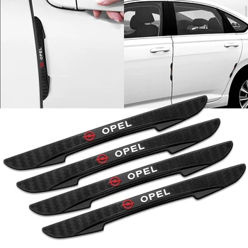4 ADET Araba Kapı Kenar Anti-çarpışma Şeritler Çıkartmalar Oto Aksesuarları Opel OPC Astra J H G K Insignia Corsa D B E Mokka Vectra