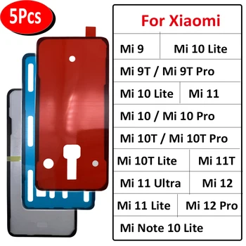 5 Adet, orijinal Su Geçirmez Yapıştırıcı Arka Kapak Kapı sticker tutkal bant Xiaomi Mi 9 9T 10T 11T 12 Pro Not 10 11 Lite Ultra