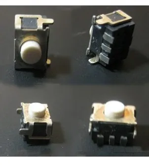50 Adet / grup 3X4X3. 5mm Buton SMD Mikro Push Button Dokunsal Inceliğini Elektronik mini Anahtarı Çeşnicibaşı schalter MAİNOİ P3 / 4 PSP