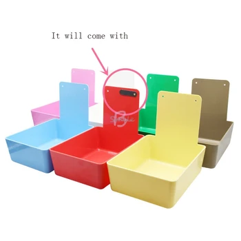 7 Renkler Dayanıklı yeni Diş Kutusu Plastik Renkli Çalışma Pan Tepsi Kutusu Saklama Kutusu İçin Metal Klip Tutucu İle Diş Laboratuvarı aracı