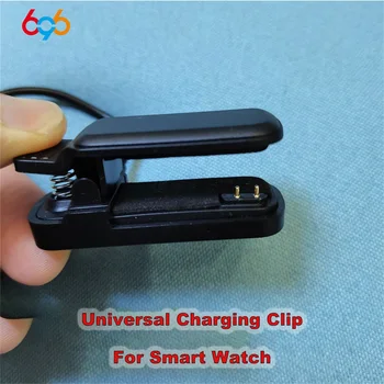 Akıllı saat 2Pin Şarj Klip 4mm 3mm Evrensel şarj standı Kablosu İçin akıllı bilezik Bileklik USB Orijinal şarj kablosu