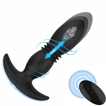 Anal Vibratör Sokmak prostat masaj aleti Titreşimler Sokmak Oyuncaklar İçin Erkek Mastürbasyon, Giyilebilir Silikon Anal Popo Fiş