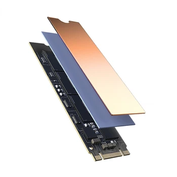 Bakır M. 2 SSD Soğutucu, katı Hal sabit disk M2 2280 Soğutucu Radyatör ile 6.0 W/M K Termal Ped Bilgisayar Dizüstü NVMe