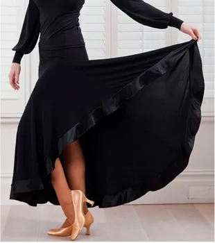 balo salonu dans etekler kadınlar için balo salonu uygulama etek flamenko dans tango dans kostümü vals etekler ispanyol elbise dans giyim