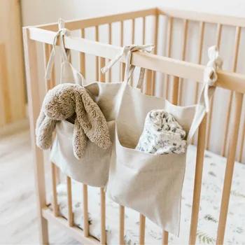 Bebek Beşik Asılı Çanta bebek yatağı Aksesuarları Depolama Oyuncaklar Giyim Bezi Beşik Organizatör çocuk yatağı Odası Dekorasyon Ins