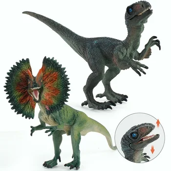 Büyük Tek Jurassic Satış Dinozorlar Parkı Velociraptor Dilophosaurus Dünya Rakamlar Dinozor Oyuncaklar Hayvanlar Model Oyuncaklar Çocuklar İçin