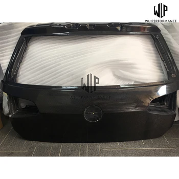 Golf 7 İçin Yüksek Kaliteli Karbon Fiber Motor Kaputu Kapağı Araba Styling Volkswagen Golf 7 GTI R Arka Bagaj Kapağı Gövde Kiti