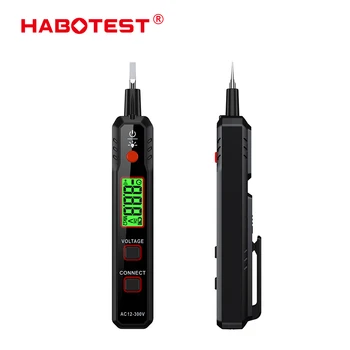 HABOTEST HT89 Temassız AC voltmetre 12-300V Dijital gerilim dedektörü Elektrikçi Araçları Tornavida Elektrikli test kalemi
