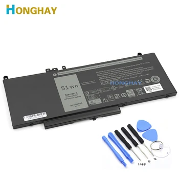 Honghay G5M10 Laptop batarya İçin DELL Latitude E5250 E5450 E5550 8V5GX R9XM9 WYJC2 1KY05 7.4 V 51WH Ücretsiz Aracı