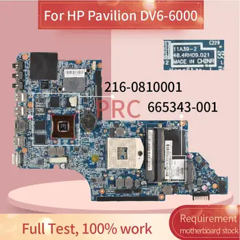 HP Pavilion DV6 DV6-6000 HM65 HD6770M Dizüstü Anakart 11A67-2 216-0810001 DDR3 Laptop Anakart 665343-001 665343-001