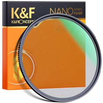 K & F Konsept Nano X Siyah Sis 1/4 Kamera Lens Filtresi Çizilmeye Dayanıklı Yeşil Kaplamalı Özel Efektler Video Çekmek İçin 67mm