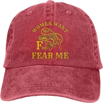 Kadın Istiyorum Bana Balık Korku Bana 8 Beyzbol geniş şapka Klasik Ayarlanabilir Spor Erkekler Kadınlar için Şapka