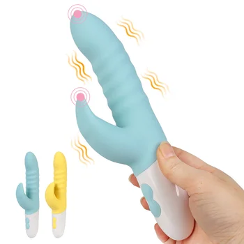 Kadın Mastürbasyon Vibratör Değnek G-Spot Klitoris Stimülatörü Vajinal Masaj Seks Oyuncakları Kadınlar için USB Şarj Edilebilir