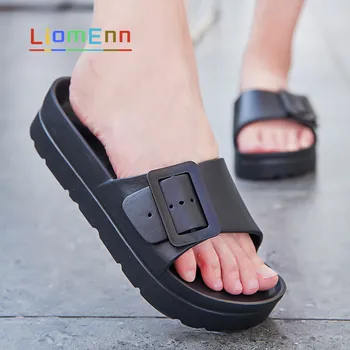 Kadın yazlık terlik platform ayakkabılar EVA Ev ev terlikleri 2021 Pembe Beyaz Siyah Rahat plaj sandaletleri Slaytlar Kadın flip flop