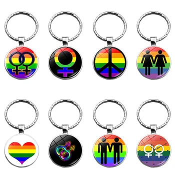 LGBT Eşcinsel Aşk Aşk Gökkuşağı Anahtarlık Takılar Lezbiyen Biseksüeller Transseksüel Gurur Metal Anahtarlık Kızlar Anahtarlıklar Araba Anahtarları için