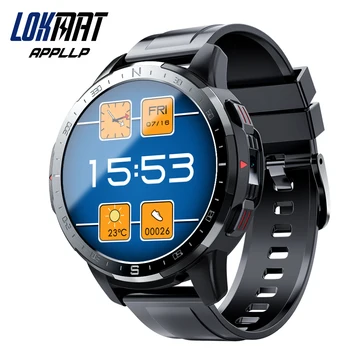 LOKMAT APPLLP 7 Android akıllı saat 4G Ağ Çift Sistemi Relogio Masculino Wıfı GPS Smartwatches Men1. 6 inç Görüntülü Aramalar