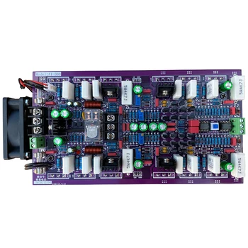 LUSYA ONSEMI WK5688 WY2963 AB Sınıfı 2X600 W Mono1200W HıFı Yüksek Güç Stereo ses amplifikatörü Bitmiş Kurulu Soğutucu İle