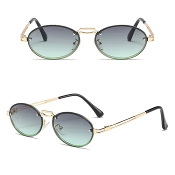 Moda güneş gözlükleri Erkekler Kadınlar için Oval Küçük güneş gözlüğü UV400 Koruma Vintage Gözlük Retro Sunglass KC519