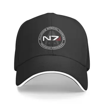 Moda Unisex İttifak Mass Effect N7 Beyzbol Şapkası Yetişkin Video Oyunu Ayarlanabilir Baba Şapka Erkekler Kadınlar için Hip Hop
