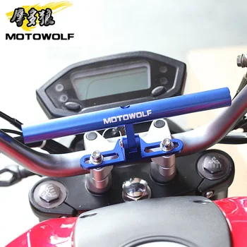 MOTOWOLF Braketi Motosiklet Scooter bisiklet telefon GPS Spot destek tutucu Bar Honda KTM Kawasaki Suzuki Yamaha BMW