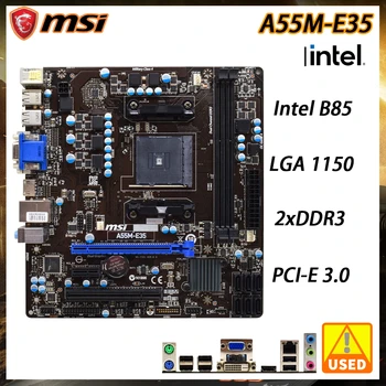 MSI A55M-E35 AMD A55 FM2 / FM2 + Anakart DDR3 32GB 6×SATA II USB2.0 HDMI Mikro ATX için A10-6800K CPU