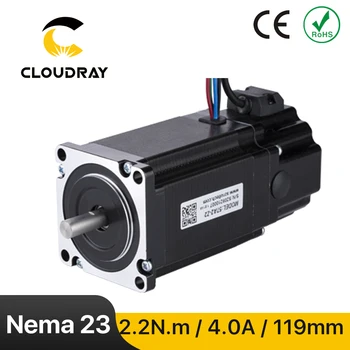 Nema 23 Step Motor 57mm 220Ncm 4A 2 Fazlı Step Motor Frenli 4-lead için 3D yazıcı CNC Lazer Grind Köpük Plazma Kesim