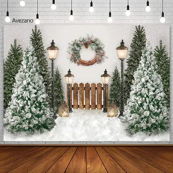 Noel arka planında fotoğraf dekorasyon için çam kar çelenk ışık çocuk portre arka plan fotoğraf stüdyosu kış Photoshoot