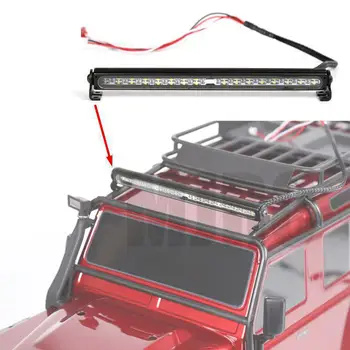 RC Araba Parçaları Trx4 Metal LED tavan lambası ışık çubuğu 1/10 RC Paletli Trax 90046 90047 RC4WD Trx-4 Trx4 eksenel Araba Aksesuarları