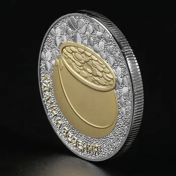 Rusya Şanslı Altın Gümüş hatıra parası Iyi Şanslar ve Mutluluk ve Servet Nimet Madalya Koruyucu Aziz Patrick Günü Hediyeleri