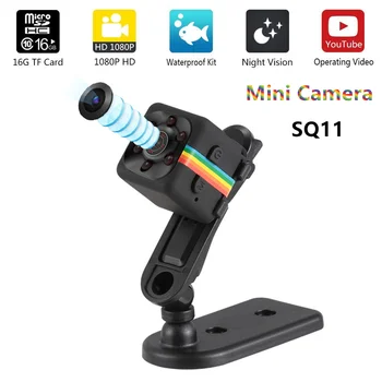 Sq11 Mini Kamera HD 1080P G-Sensor Gece Görüş Kamera Hareket Algılama DVR Mikro Kamera Spor DV Video Ultra Küçük Kamera SQ 11