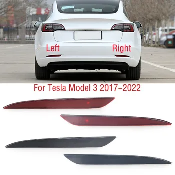 Tesla Modeli 3 Model3 2017-2022 Araba Arka Tampon Fren Lambası Kuyruk Dur Dönüş Sinyali Reflektör Uyarı Sis Lambası Kabuk
