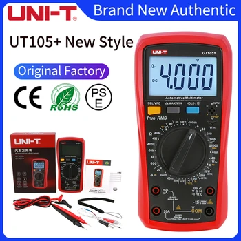 UNI-T Otomotiv Dijital Multimetre UT105 + UT107 + 1000V AC DC Voltmetre Ampermetre Capacimeter Sıcaklık Test Cihazı Frekans Ölçer