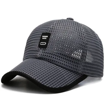 Yaz yeni basit ışık eğlence güneşlik açık güneş koruyucu Anti ultraviyole serin file şapka beyzbol şapkası