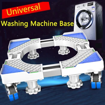 Çamaşır Makinesi Taban Standı Çok Fonksiyonlu Arabası Ayakları Hareketli Ayarlanabilir Teleskopik Buzdolabı Standı Tekerlek Kurutma Makinesi Buzdolabı