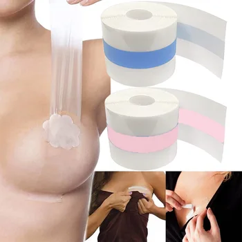 Şeffaf Boob Bant Sütyen Kadınlar İçin Meme Kaldırma bant yapışkan Meme Kapakları Görünmez Sütyen Push Up Bralette Straplez Pad Yapışkan